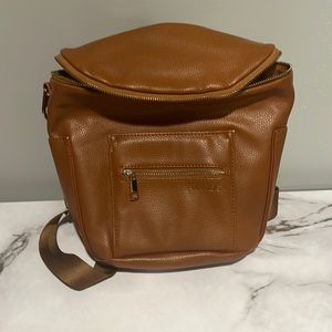 Fawn design brown leather bag